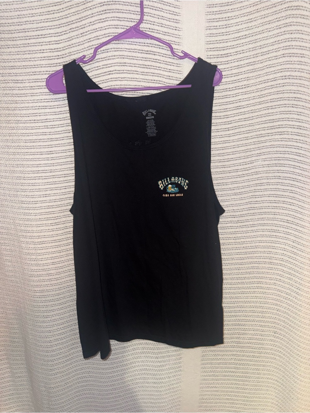 Billabong Black Tank with Small Arch Logo